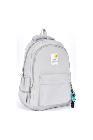 Elatae Unisex Ortopedik Çok Gözlü Günlük Seyahat Okul Sırt Çantası Gri 51709