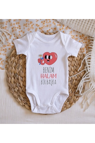 Bitmeyenkartus Bk Kids Benim Halam Bir Başka Tasarımlı Bebek Body Zıbın - Model Çok Renkli