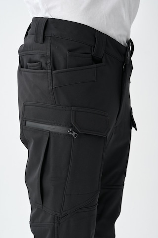 Dechers Soft Shell Rüzgar, Su & Soğuk Geçirmez İçi Polarlı Kışlık Taktik Pantolon E218-15 Siyah