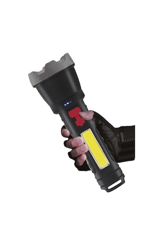 Panther Pt-6106 Usb Şarjlı El Feneri Siyah