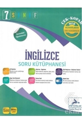 7. Sınıf İngilizce Soru Kütüphanesi - PRF Paraf Yayınları