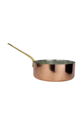 Cuvesta El Yapımı Modern Kalın 1.5mm Bakır Sote,sos Tavası 25x8cm