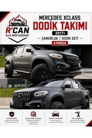 Mercedes Xclass 2017+ Dodik Takım Abs Plastik Mercedes Xclass 2017+ Dodik Takım Abs Plastik