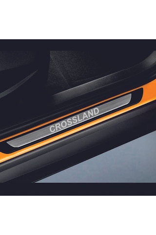 Opel Crossland Tüm Modeller Old Krom Kapı Eşiği 4 Parça Paslanmaz Çelik