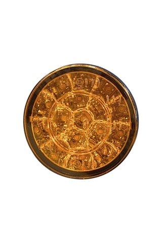 12v Sinyal Lambası 16 Ledli Yuvarlak 98 Mm