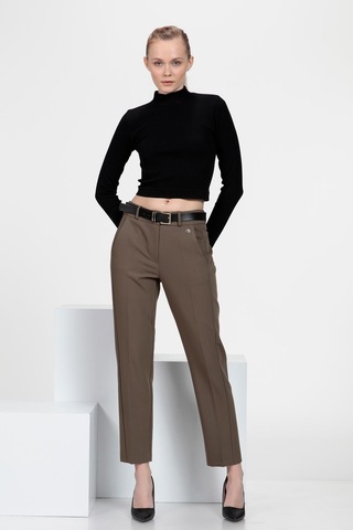 Cepli Cigarette Fit Pantolon Haki