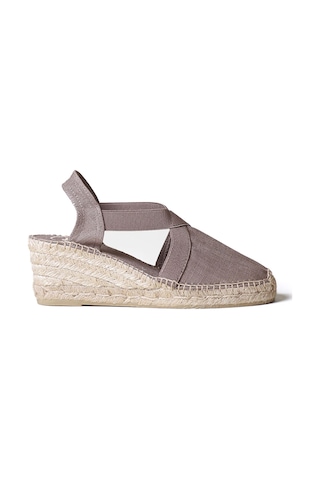 Sandalet Kadın Ter Toni Pons Elactic Linen Taupe Taba