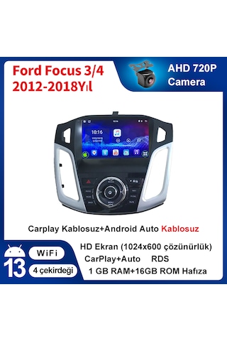 Ford Focus 3/4 2012-2018 Yıl Multimedya 1gb Ram 16gb Rom
