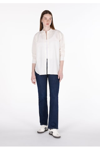 Colin's Colins Relaxed Fit Shirt Neck Düz Kadın Beyaz Uzun Kol Gömlek Cl1068538 Q1.v2 Wht Beyaz