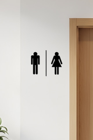 Wc Tabelası, Tuvalet Levhası, Kadın Erkek Tabela, Yönlendirme Levhaları 54
