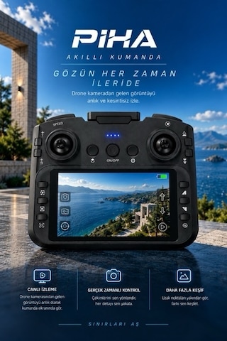 S130 Drone 2Batarya&30Dakika Uçuş 720p Çift Kamera Engelden Kaçınma Drone