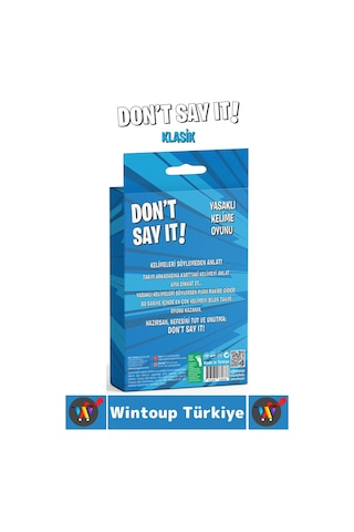 Eğitici Dikkat Zeka Gelişimi Eğlenceli Vakit Genç Nesil Yetişkin Kart Oyunu Don't Say It-klasik