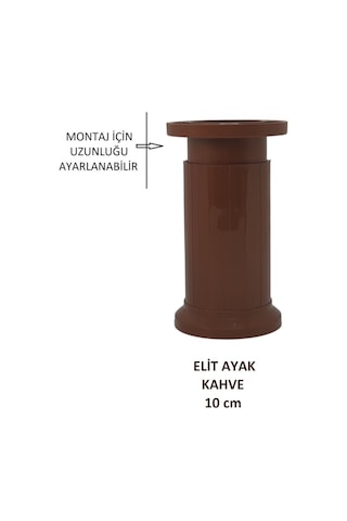 Elit Ayak, 10 Cm Kahverengi Baza, Yatak, Koltuk, Masa, Kanepe Ayağı Kahverengi