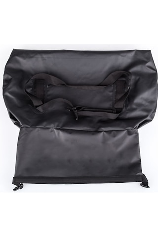 Motosiklet Travel Seyahat Çantası Pvc Branda Kumaş Touring Tur Çanta 50 Litre Siyah