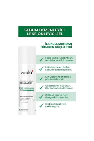 Veela Akneye Yönelik Ciltler İçin Sebum Düzenleyici Yüz Temizleme Jeli