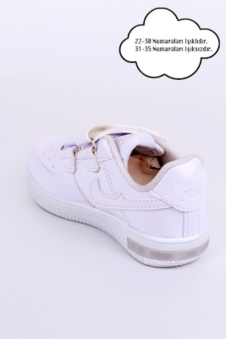 Nese Shoes Işıklı Çocuk Ortopedik Destekli Sneaker Beyaz