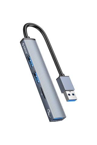 Orico 3 Portlu USB 3.0 Çoklayıcı TF Micro SD Kart Okuyucu Hub Alüminyum