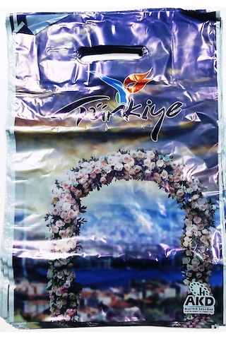 Takviyeli Poşet Renkli Mağaza Poşeti 2 No 26X38 Cm 50 Adet