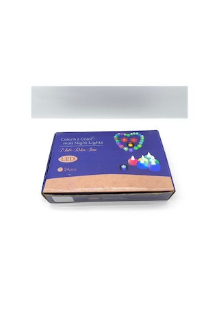 Pilli Led Tealight Mum 24'lü Ekonomik Paket - Sıcak Sarı Işık Dekor Mum Beyaz