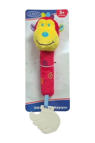 Jusso Çok Amaçlı Dişlik ve Vıkvık Oyuncak-maymun Çok Renkli
