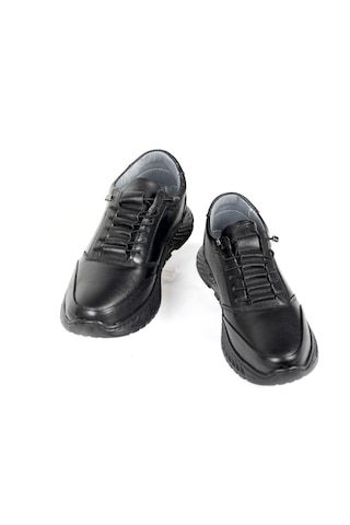 Iç Dış Hakiki Deri Comfort Taban Ortopedik Günlük Erkek Ayakkabı Siyah