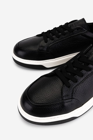 Valmenti Erkek Hakiki Deri Siyah Floter Sneakers & Spor Ayakkabı 1212 2506 Erk Ayk Y26 Sıyah Fltr