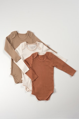 Tinylamb Flavor 3 Parça Unisex Bebek Uzun Kollu Pamuk Bodysuit Takımı Yenidoğan Ve Çocuk Hediye Seti Karışık