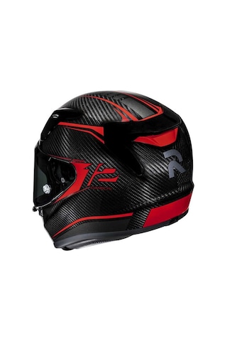 Hjc Rpha12 Carbon Keres Mc1 Kapalı Kask Kırmızı - Siyah