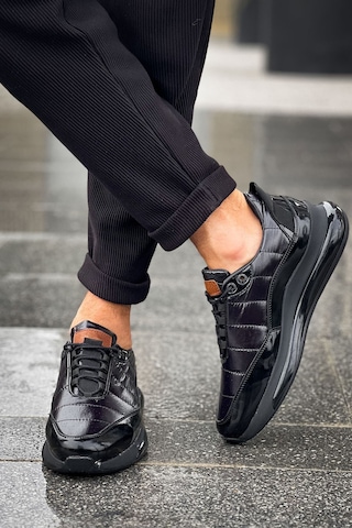 Mn179 - Rst Sporty Runner Erkek Ayakkabı Sıyah Siyah
