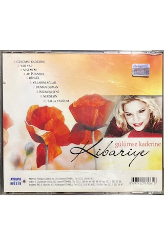 Plak Değildir Cd Dir Cd Kibariye Gülümse Kaderine Müzik Cd Si
