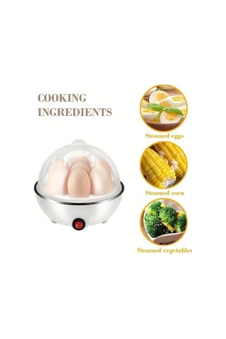 Xuweiwei Beyaz Otomatik Yumurta Pişirici: Kolay Kullanım, Çok Amaçlı, Güvenli Paslanmaz Çelik, 110v-130v Us Fiş