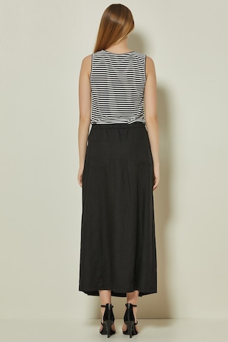 Anvelop Siyah Keten Etek Siyah