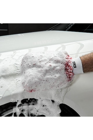 Klın Wash Mitt Mikrofiber Araç Yıkama Eldiveni Kırmızı - 20x18