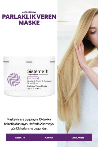 Sisteme 11 Parlaklık Veren Saç Bakım Maskesi 350 Ml