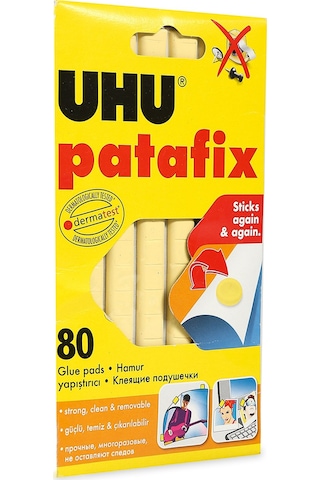 Uhu Patafix Beyaz Hamur Yapıştırıcı 80'li Paket