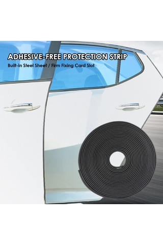 Lemestar 5 Metre Beyaz Pvc Araba Kapı Kenarı Korumalı U Tipi Çarpma Ve Sürtünme Önleyici Strip