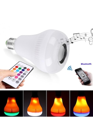 Kumandalı Bluetooth Hoparlör Ampul Ld-37 5332