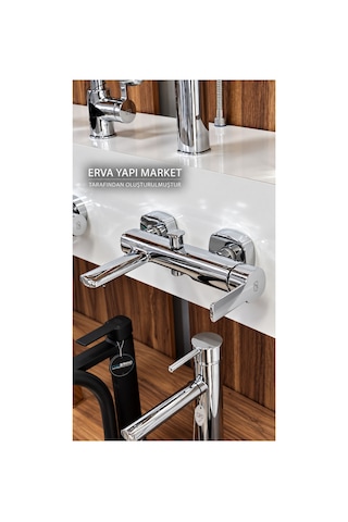Pedra Banyo Döner Lavabo Bataryası Ve Dst19-2 Yağmur Duş Sistemi 3'lü Set Krom
