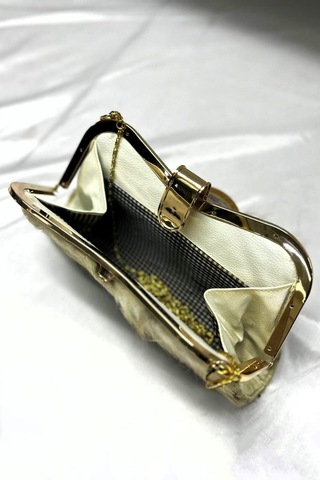 Kadın Bej Suni Kürk Zincirli El Ve Omuz Clutch Portföy Çanta - Bej