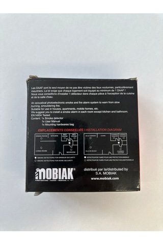 Mobıak - Pilli Duman Dedektörü - 9v Pil Dahildir
