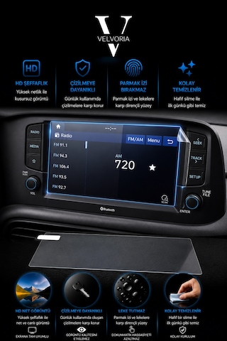 Hyundai İ10 Navigasyon Multimedya Uyumlu Nano Anti-broken Ekran Koruyucu