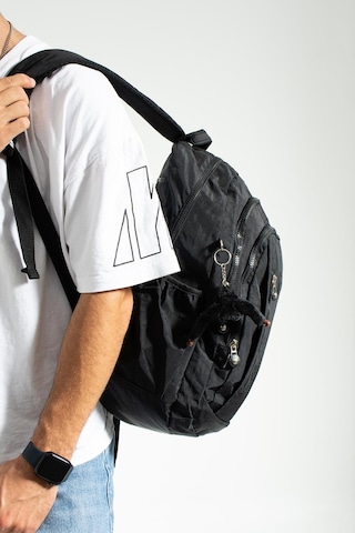 Ultra Hafif Çok Cepli Su Geçirmez Sırt Çantası Unisex Siyah Model: 571-1d - Siyah