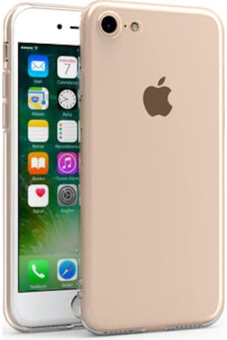 Bzontech Apple Uyumlu iPhone 7 8 Şeffaf Silikon Kamera Korumalı 3D Tıpalı Kılıf