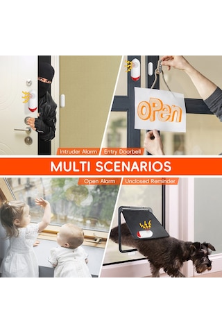 Kapı Pencere Alarmı Ev Güvenliği Kablosuz Manyetik S6914-2