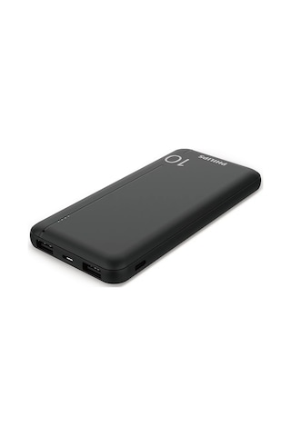Philips Dlp1812pb/00 Hızlı Şarj Powerbank, Led Göstergeli, 10000 Mah, Siyah