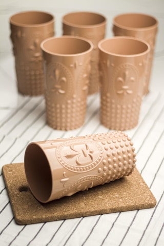 Akrilik Bal Tekli Uzun Bardak & Su Meşrubat Bardağı 750 Ml Büyük Boy & Cam Değildir