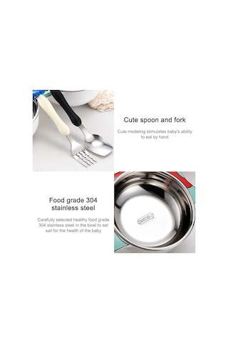 Sones 304 Paslanmaz Çelik Çocuk Araba Yemek Tabağı, Stil: Mavi Çıkarılabilir Ve Yıkanabilir