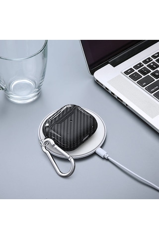 Air-Pods Uyumlu 4 Kılıf Zore Airbag 05 Silikon-siyah