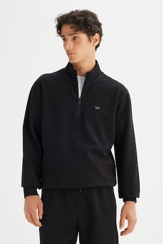Lee Erkek Pike Interlock Half Zip Sweatshirt Black Çok Renkli