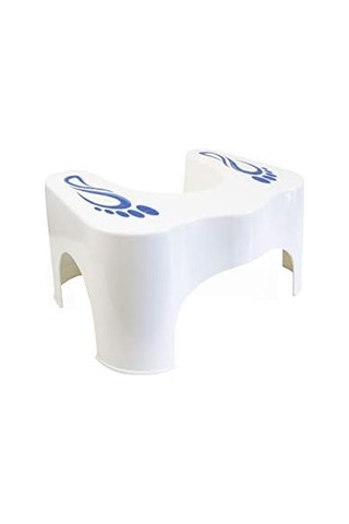 Klozet Taburesi, 44 X 21 X 31 Cm, Beyaz Siyah